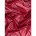 thumbnail image 2 of Maroon Striped Silk Blend Fusion Saree - 22890862, 2 of 8