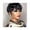 Natural Black, variant on Short Layered Pixie Human Hair Wigs for Black Women Human Hair wigs With Bangs