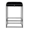 thumbnail image 2 of Butler Specialty Company Dudley 26 in Seat Hght Leather Counter Stool in Black, 2 of 4