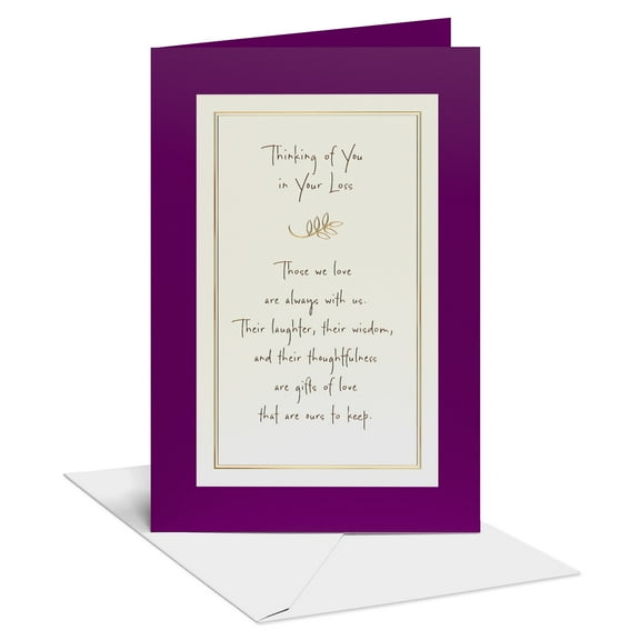 American Greetings Sympathy Card (Thoughtful Warmth)