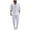 White, variant on Men's Summer Clothing Sets Short Sleeved Sportswear With Pants Set 2 Piece Suit V Neck Shirt Casual Sportswear Holiday Beach Set Outfits