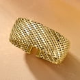 thumbnail image 4 of Ross-Simons Italian 14kt Yellow Gold-Plated Patterned Wide Cuff Bracelet, Women's, Adult, 4 of 5