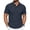 Navy #11, variant on Dresfit Breeze Shirts Men Cooling Breathable Polo Shirts Summer 2026 Lapel Short Sleeve Athletic Polo Shirt Button Down Elastic Waist Quick Dry Golf Shirts 2XL