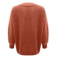 thumbnail image 4 of NMMUED Knits Clothing Womens Pullover Sweaters Soft Sweaters for Women V Neck Sweaters for Women Womens Tops Casual Knitted Sweater Fall Sweaters for Women Watermelon Red 4XL, 4 of 5