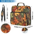 thumbnail image 2 of FORMRS Zipper Binder with Shoulder Strap 2-inch Ring 500 Sheet Capacity File Bag, Colorful Autumn Leaves, 2 of 5