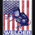 thumbnail image 3 of CafePress - American Flag Welder Design Welding Ima Sweatshirt - Kids Sweatshirt, Youth Crew Neck Sweatshirt, 3 of 4