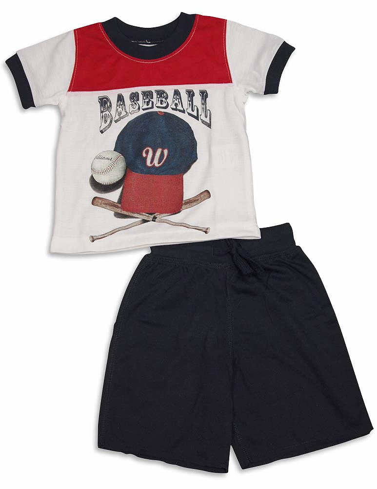 Wes and Willy Baby Boys Baseball Pajamas Infant Male Lounge Sleep Sets