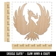 thumbnail image 2 of Fire Phoenix Bird Rising Wood Shape Unfinished Piece Cutout Craft DIY Projects - 6.25 Inch Size - 1/4 Inch Thick, 2 of 7