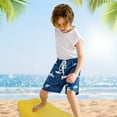 thumbnail image 6 of 5-16T Little Boys Swim Trunks Kids Boardshorts Print Swimwear Quick Dry Beach Shorts UPF 50+, 6 of 7