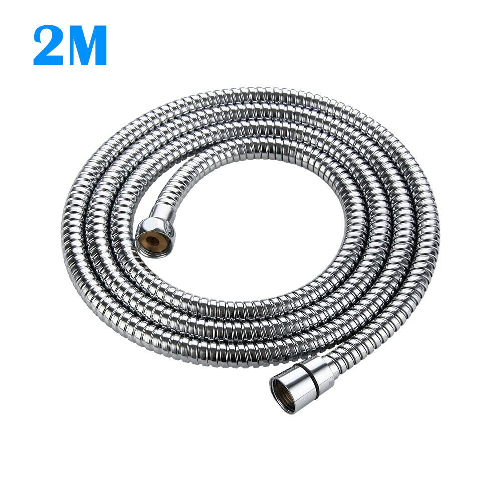 1.2M Shower Pipe Shower Head Hoses Replacment Pipe Flexible Chrome Platted Pipe 