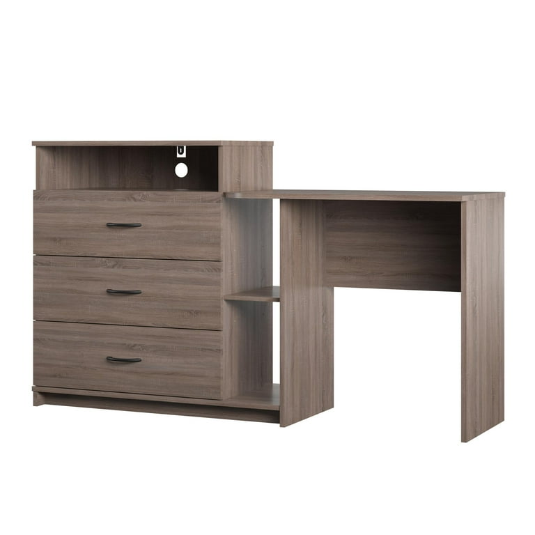 Ameriwood home somerset 3 in 1 media dresser outlet and desk combo