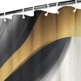 thumbnail image 3 of Black White Marble Gold Wave Pattern Shower Curtain 36"x72" ,Bathroom Decorative Shower Curtains Set with 12 Hooks,Modern Waterproof Washable Shower Curtain, 3 of 6