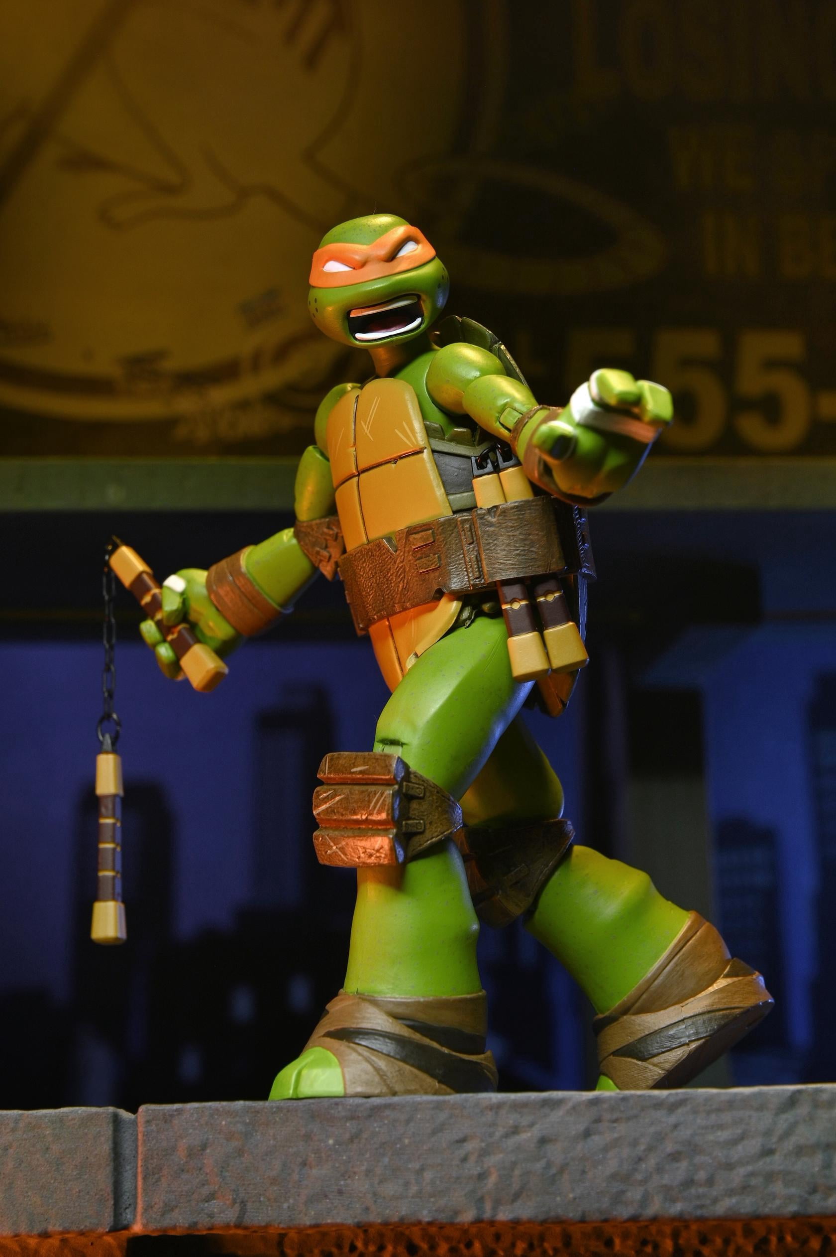 NECA x Teenage Mutant Ninja Turtles (2012 Cartoon) - 7" Scale Action Figure - Michelangelo