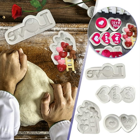 

Mittory Heart Shape Silicone Mold Chocolate Dessert Fudge Maker DIY Party Cupcake Decorating Baking Utensils