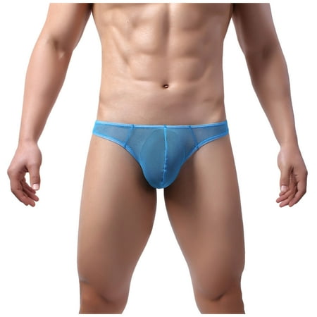

Mens Boxer Briefs Underwear Breathable Mesh Underwear Middle Waist Leisure Sports Panties