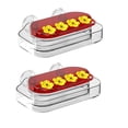 thumbnail image 1 of Comederos para pájaros para ventanas, comederos para pájaros con ventosas fuertes, comederos para colibríes con 4 puertos de alimentación, paquete de 2, 1 of 5