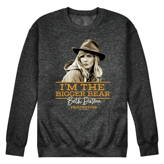 Yellowstone - I'm The Bigger Bear - Men's Crew Neck Fleece Pullover