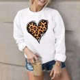 thumbnail image 5 of Women's Valentine's Day Sweatshirts Fashion Print Sweat Shirt Round Neck Long Sleeve Blouses Pullover Casual Shirts Top, 5 of 8