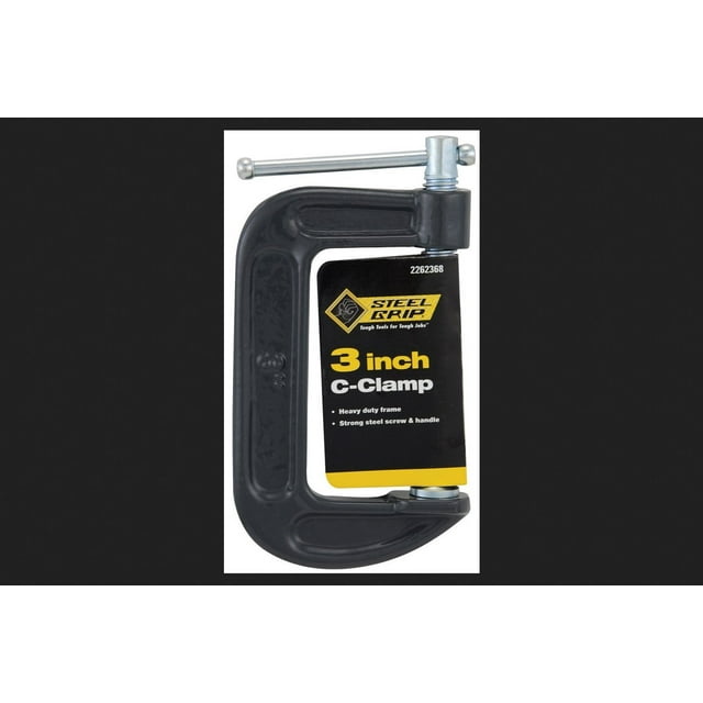 C-Clamp Steelgrip, 7,5 cm, apertura de mordaza de acero de 3 pulgadas