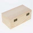 thumbnail image 3 of Decorative Boxes Wooden Box Jewelry box Wood Handmade Box Wooden Unfinished Storage Box with Lid -, 3 of 8