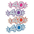 thumbnail image 2 of Mini Glittered Foil 30 Cutouts 5.5" (8 Count)- Pack of 24, 2 of 3