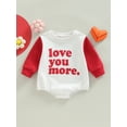 thumbnail image 2 of Bagilaanoe Newborn Baby Girl Boy Rompers Santa Print Long Sleeve Bodysuits 3M 6M 12M 18M Infant Casual One Piece Short Jumpsuit, 2 of 8