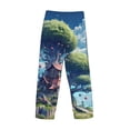 thumbnail image 3 of Lsque Fantasy Treehouse Planet Scene Print Men's Pajama Pants, Lounge Pant - Comfortable Home Wear,Elastic Waistband, Stylish Design-X-Large, 3 of 9