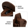 thumbnail image 3 of VORCOOL 4Pcs Replacement Drawer Guide Kit Coffee Plastic Durable Furniture Slide for Smooth Operation, 3 of 8
