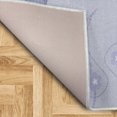 thumbnail image 3 of Abstract Area Rug with Non-Slip Backing, Contemporary Leaves and Blossoms Daisy Spring Season Geometric Style Art, Quality Carpet for Bedroom and Dorm Room, 2.6' x 5', Lavender Blue, by Ambesonne, 3 of 3