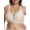 Nude, variant on Bras for Women Plus Size Push Up Bra Wireless with Support Bras for Women Full Coverage and Lift Deep V Mesh (Black 3XL)