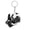 Black, variant on Football Goalkeeper Keychain, Acrylic Soccer Gloves and Ball Pendant, Sports Bag Backpack Key Ring Accessory for Athletes Fans Gift