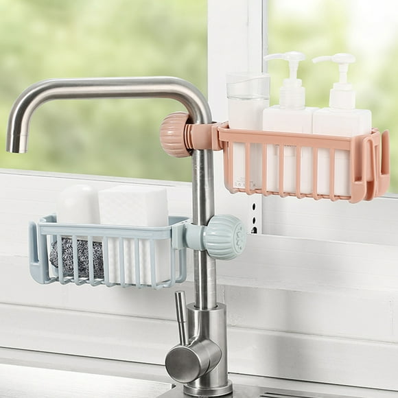 Koszal Bathroom Punch-free Draining Soap Box Container Shelf Sponge Storage Holder