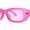 Pink, variant on Womens Pop Color Rounded Mod Narrow Rectangle Plastic Sunglasses Green