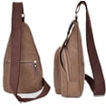 thumbnail image 4 of Bolso de pecho informal para hombre, bolso deportivo de lona para hombre, bolso pequeño, bolso de hombro pequeño multifuncional para exteriores, moderno, 4 of 5