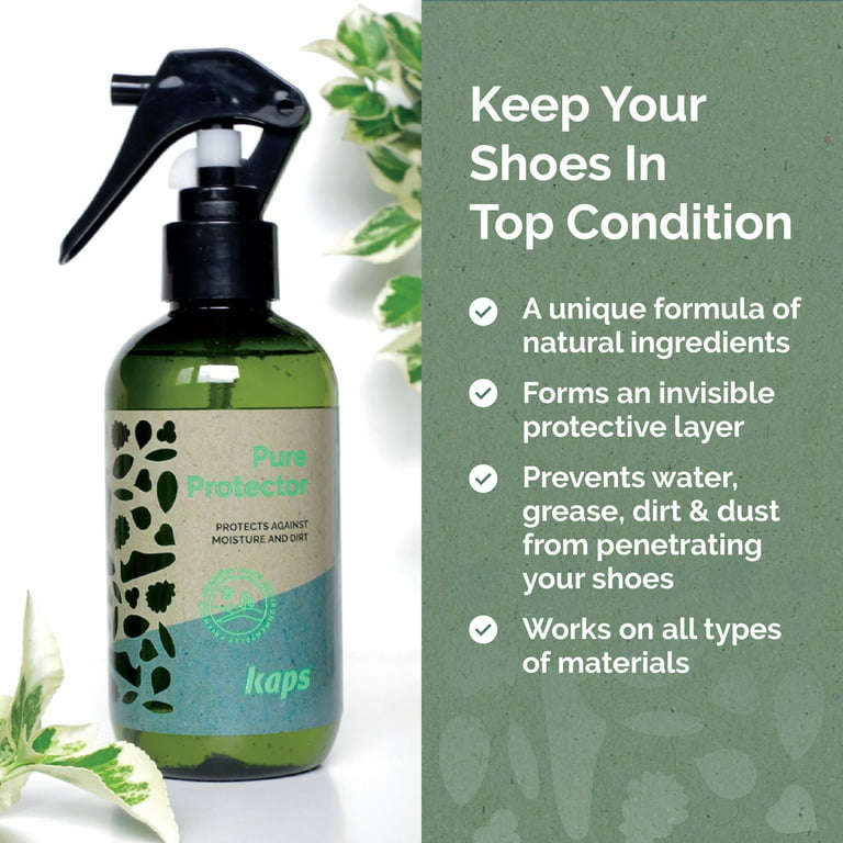 Kaps Pure Protector Water Repellent | Eco-Friendly Solvent Free Shoe Protector Spray | All Footwear and Fabric Protector Spray in Handy 200ml | Made