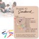 thumbnail image 1 of Tablero de puntuación HNWZD Phase 10 2025 de madera con 8 clavijas de colores, 1 of 7