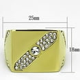 thumbnail image 2 of IP Gold(Ion Plating) Stainless Steel Ring with Top Grade Crystal in Clear for Women Style TK1066, 2 of 4