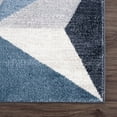 thumbnail image 5 of Abani Deco Collection Grey Blue 8' x 10' Geometric Triangles Modern Area Rug, 5 of 5