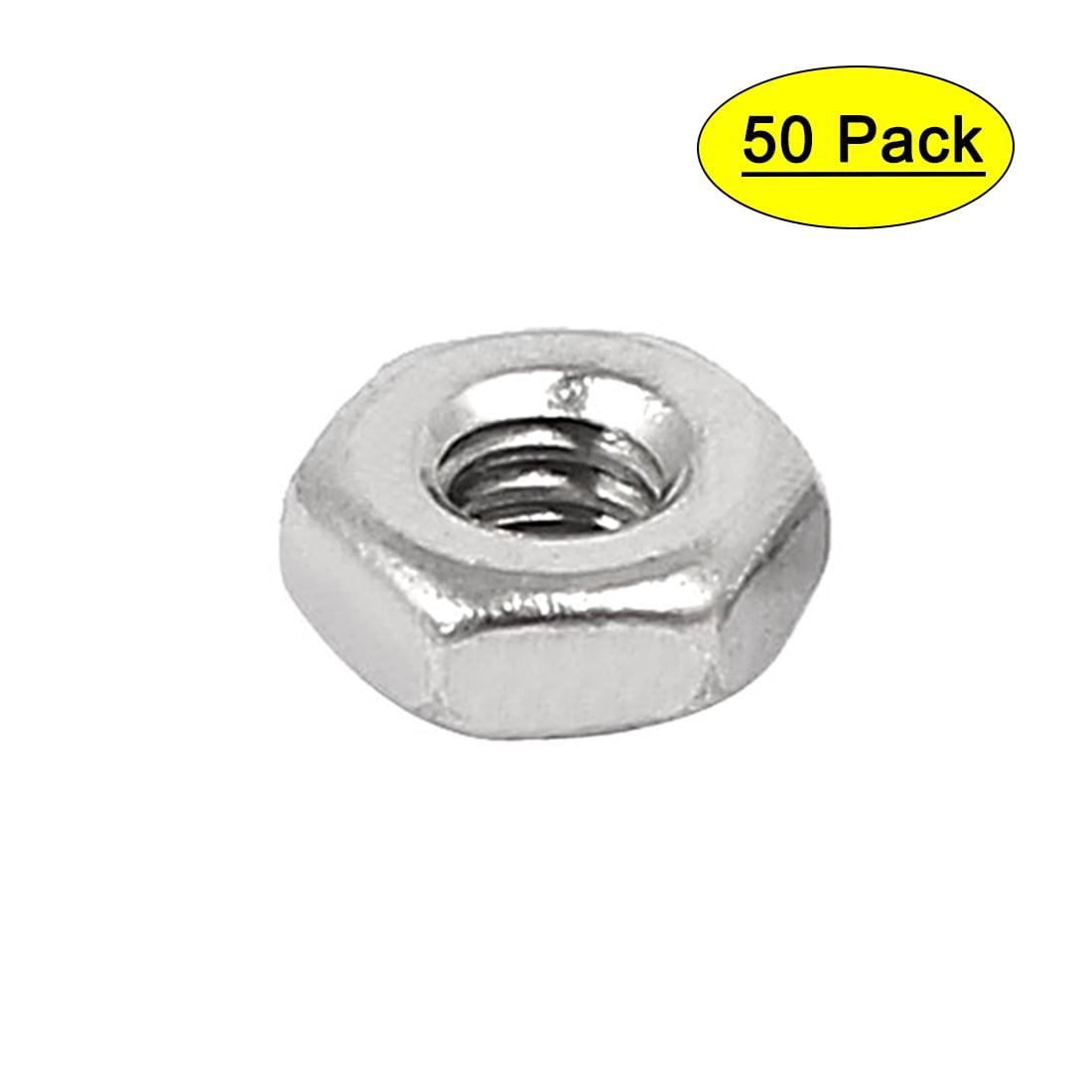 Stainless 50 Pcs M4 Screw Nuts 