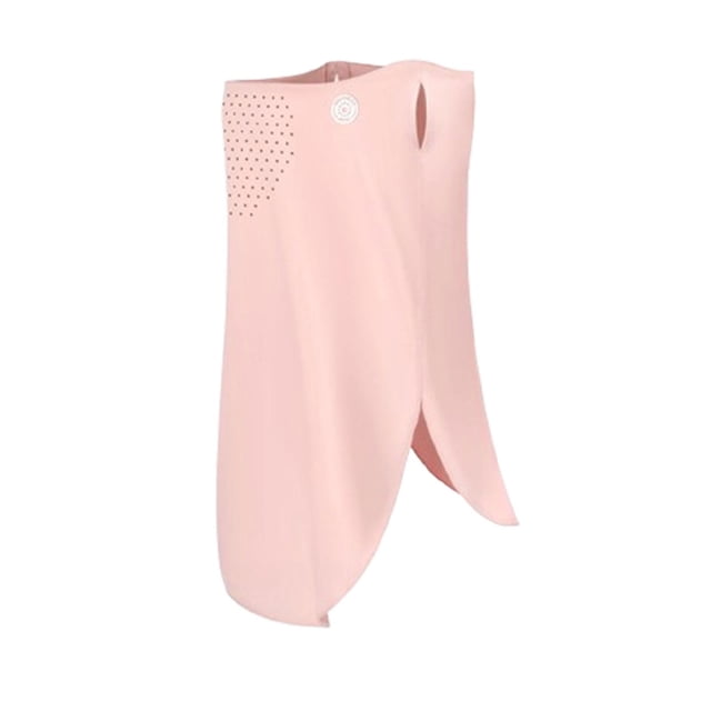 Polaina de cuello kusrkot Protección solar para mujer Fina Transpirable Lavable Bandana Máscara facial Cubierta facial para ciclismo de verano Rosa