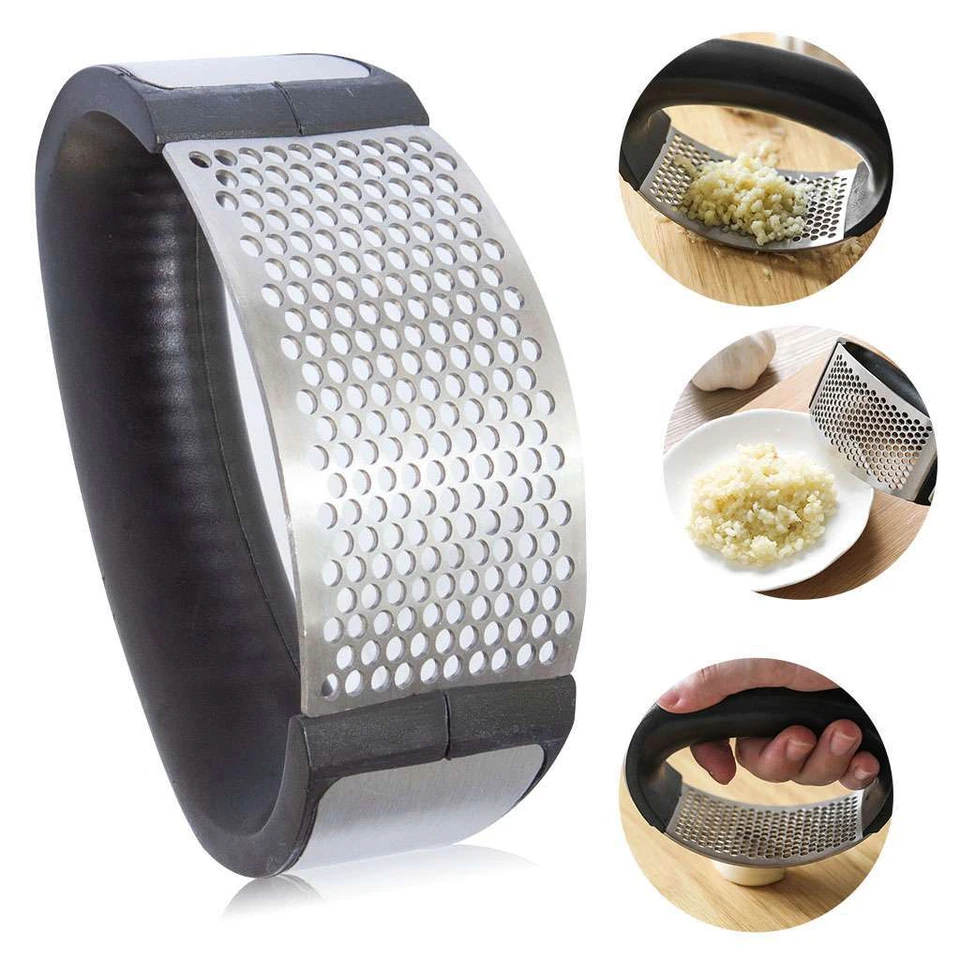 BUTTERFLY- 3Pcs Garlic Press Crusher Squeezer Tool Stainless Steel Masher Kitchen Tools