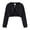 Black, variant on GiLiling Toddler Girls Cardigan Sweater Bolero Shrug Baby Kids Long Sleeve Cropped Dress up Button Closure Jacket Tops (Black, 3-4 Years)