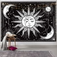 thumbnail image 3 of Tapiz de pared - Tapiz negro para colgar en la pared para dormitorio estético como arte de pared y decoración del hogar para dormitorio (51,2 x 59,1 pulgadas, 130 x 150 cm) WD.WDQZL Hogar, 3 of 6