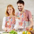 thumbnail image 3 of Pioneer Flower Floral Print Pattern Apron-Garden Aprons for Women with Pockets-Cotton Linen Waterproof Kitchen Cooking Gardening Aprons Adjustable for Kitchen,Cooking,BBQ and Salon 33x27 Inch, 3 of 7