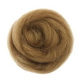 thumbnail image 4 of 10g Wool Corriedale Top Roving Wool Fibre Yarn Roving Crafts Materials , As Described Coffee, 4 of 5