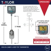 Taylor Kitchen Digital Deep Fry Candy Thermometer