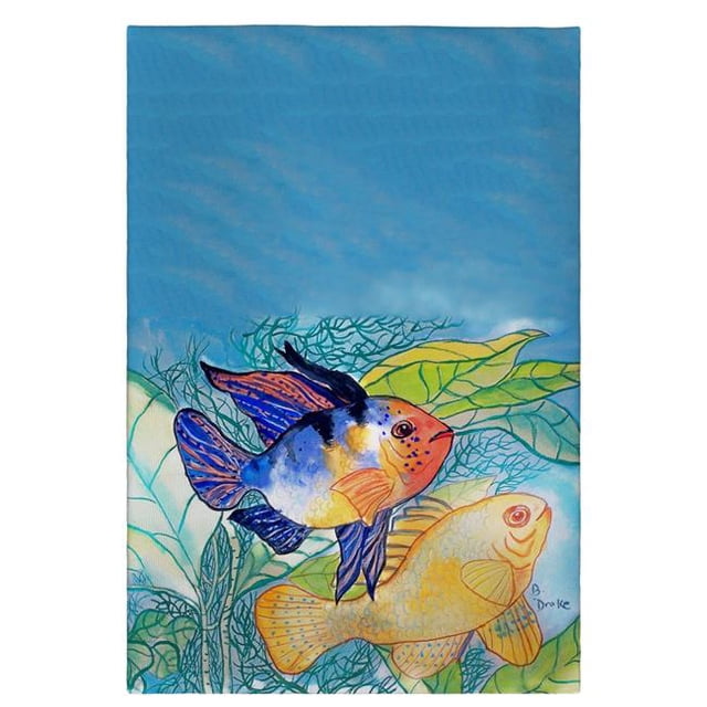 Betsy Drake GT300 Deux Poisson Serviette d'Invité - 20 x 20 Po.
