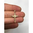 thumbnail image 3 of 10k Yellow Gold Jesus Crucifix Pendant Necklace (No Chain), 3 of 5
