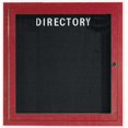 thumbnail image 1 of Aarco Products OADCW3636R Outdoor Directory Bulletin Board - Cherry, 1 of 1