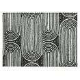 thumbnail image 2 of Addison Rugs Chantille Indoor/Outdoor Contemporary Art Deco Black Washable Rectangle Rug, 1'8" x 2'6", 2 of 6